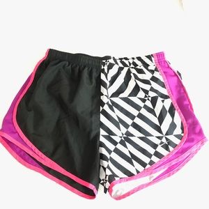 Black & White Nike Running Shorts